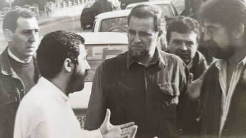 Gaspar Llamazares junto a Julio Anguita.