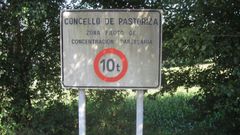 Cartel del proceso de parcelarias realizado en A Pastoriza hace a�os