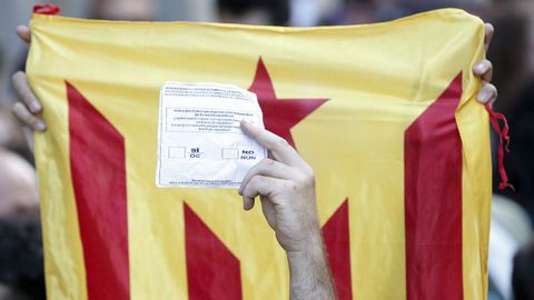 Protestas en las calles de Barcelona