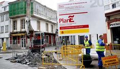 Obras ejecutadas por la empresa Lacer en las calles el casco hist�rico de Cedeira, en el a�o 2009. 
