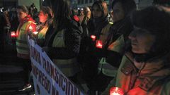 Protesta en As Pontes para pedir una transici�n energ�tica justa