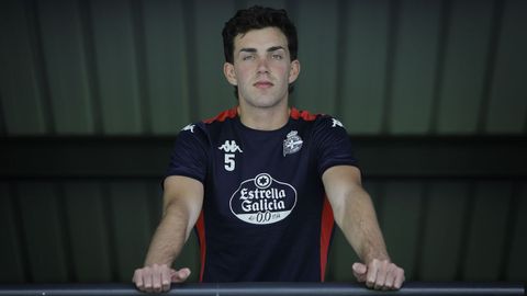 Dani Barcia, en la ciudad deportiva de Abegondo