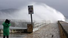 Corrubedo es el rea costera con riesgo de inundacin ms relevante de la comarca.
