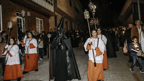 Procesi�n de la Virgen de la Soledad en O Porto do Son
