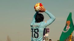 Joel L�pez, en un partido de la presente temporada con el Celta Fortuna.