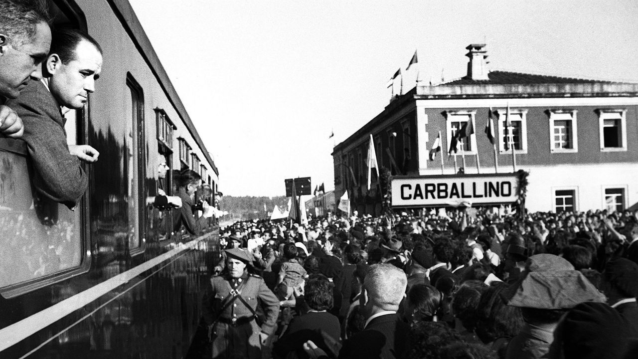 El día en el que Franco inauguró la residencia de tiempo libre de O Carballiño, las Escuelas Normales de Ourense y las presas de San Pedro y Prada