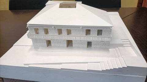 Maqueta del proyecto de rehabilitacin del pazo do Martelo.