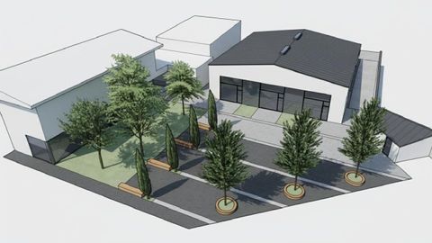 Imagen del dise�o de la ampliaci�n de los talleres de FP del IES de Curtis