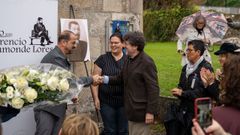 bergondo.Henrique Monteagudo, el presidente de la Real Academia Galega (RAG), fue uno de los asistentes al acto de homenaje