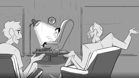 Imagen del proceso creativo de �El corto de Rub�n�