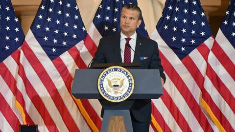 El secretario de Defensa estadounidense, Pete Hegseth