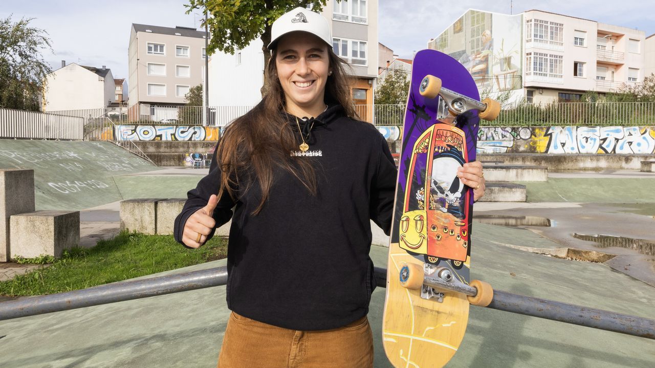 Lucía Couñago, la carballesa que vence sobre un monopatín