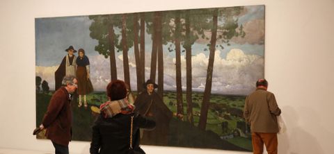 Castelao dejó de pintar cuadros de gran formato en el año 1917, para centrarse en otras facetas artísticas.