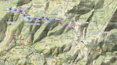 Ubicaci�n de los aerogeneradores de 'Pousadoiro II'.