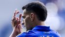 Dani Calvo, durante el Oviedo-Getafe