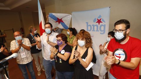 El Bloque celebró los resultados en el hotel Coia