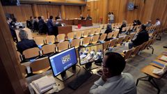 Imagen del juicio por el pazo de Meir�s celebrado el pasado mes de julio en A Coru�a y que no tendr� que repetirse