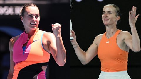 Sabalenka y Svitolina, durante el presente Abierto de Australia.