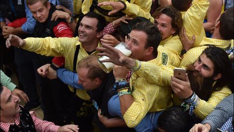 Jornada de apertura de la Oktoberfest en Munich (Alemania)