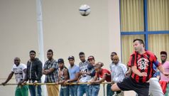 Un lance de un partido del pasado curso en A Ch�. 