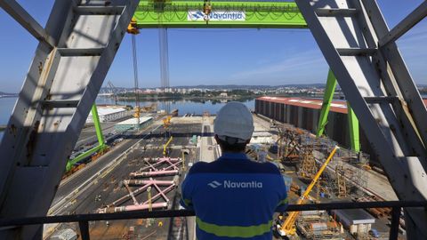 Los astilleros de Navantia en Fene, en una imagen de archivo.