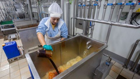 Visita a la conservera Orbe en el pol�gono de A Reigosa en Pontecaldelas.