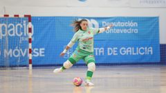 Yanira Guiz�n, portera lucense del Poio FS.
