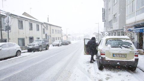 Nevada en Pedrafita do Cebreiro