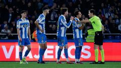 Pati�o y Jose �ngel, en un partido con el Deportivo