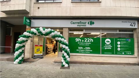 Nuevo Carrefour Express de Alcalde Pérez Ardá, en A Coruña.