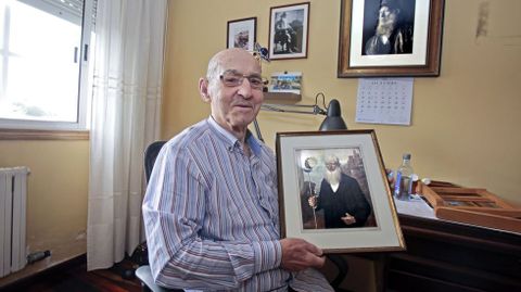 Sabino Mart�nez, expresidente de la Asociaci�n de Vecinos de San Roque, en una entrevista que concedi� a La Voz de Galicia en el 2022