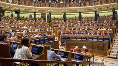 El Pleno del Congreso de los Diputados de este martes, 8 de julio.