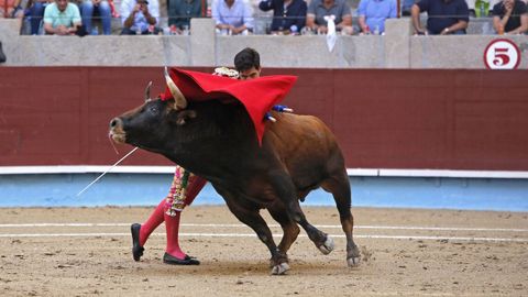 Imagen de archivo de la feria taurina de La Peregrina de 2017 en Pontevedra.