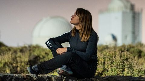 La astrofsica y directora del Proyecto Allande Stars, Luca Gonzlez Cuesta, en el Observatorio del Teide