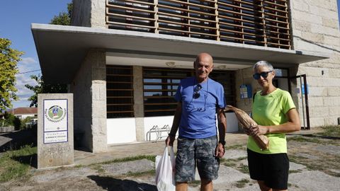 António y Ana Afonso, pareja portuguesa de peregrinos que se alojó en el albergue público de Sandiás.