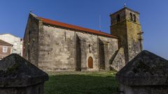 La iglesia de Santa Mara da Atalaia, declarada BIC en enero del 2021 por la Xunta de Galicia.