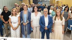 Marta N�voa, Ana M�ndez, Paula Prado, Luis Menor y Sandra Quintas en la junta directiva provincial del PP de Ourense