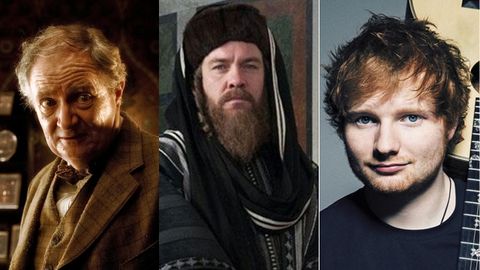 Jim Broadbent, Brendan Cowell y Ed Sheeran