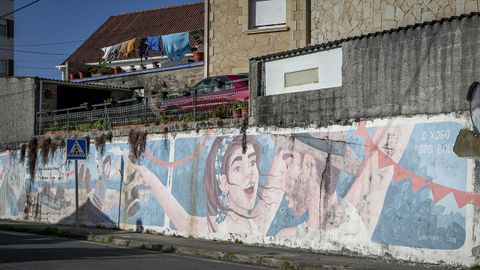 Mural en Rianxo
