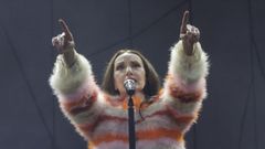 Luz Casal en su reciente actuaci&oacute;n en el Palacio de la &Oacute;pera de A Coru&ntilde;a. 