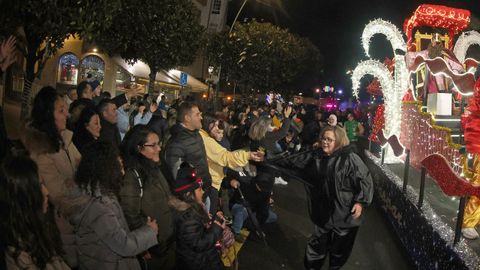 Cabalgata de Reyes Magos en Ribeira.