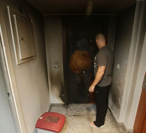 Estado en el que qued� la entrada a la vivienda. 