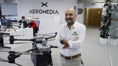 El cofundador y consejero delegado de Aeromedia, Aquilino Abeal