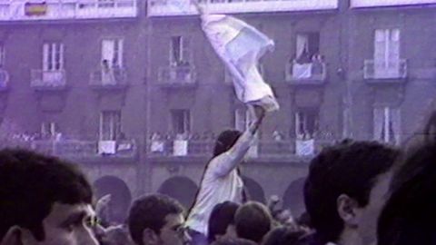 Manifestación por la capitalidad de A Coruña en el 1982.