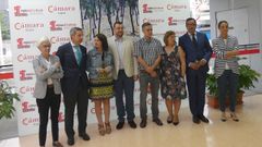 Adriana Lastra, en la Feria de Muestra, con Adri�n Barb�n, Gimena Llamedo y Julio Gonz�lez Zapico, entre otros