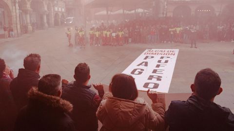 Huelga en Ourense: manifestacin.