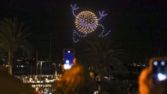 Espectculo de drones y fuegos artificiales de San Ramn