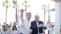 Feijoo con el candidato del PP a la presidencia de Melilla, Juan Jos� Imbroda