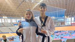 Luc�a Salanova y Manu del R�o, en el Open de Valencia.