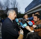 El presidente de la federacin espaola, ngel Mara Villar, ayer.